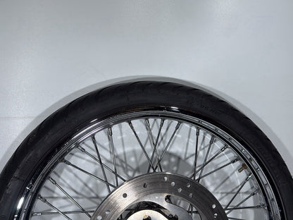 09 Harley Sportster XL1200 1200 Low OEM Front Wheel Rim Tire Spoked MH90-21 21"