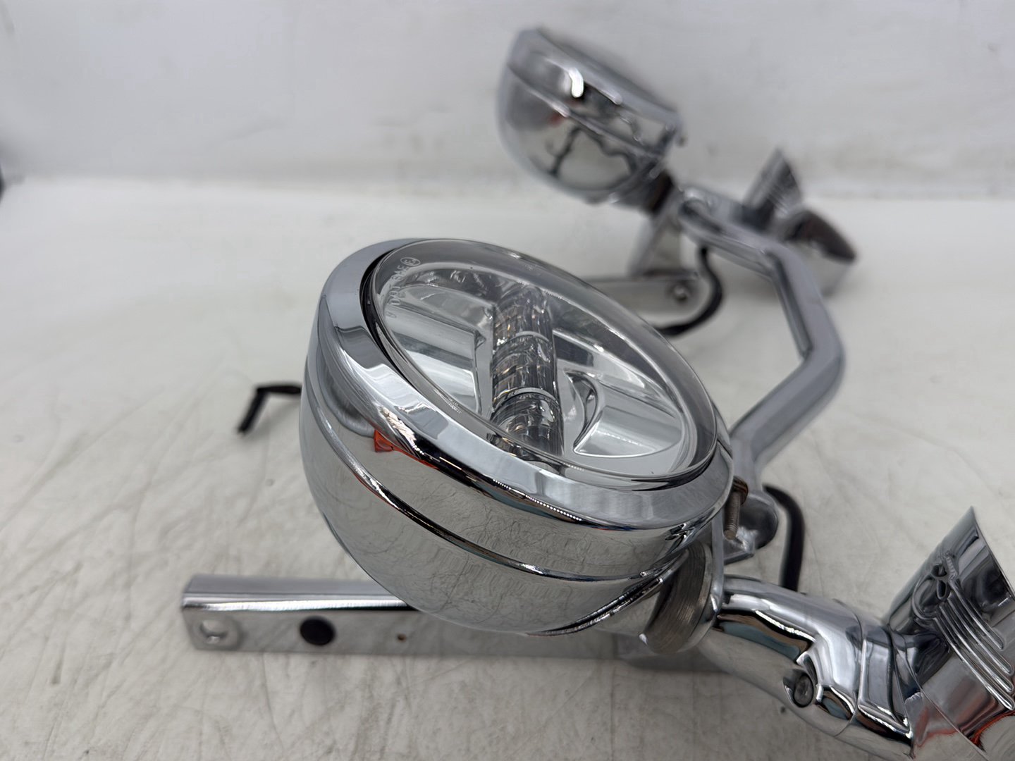 2000 Harley Softail FLSTC Heritage Classic OEM Front Turn Signal Indicators Aux Light Bar