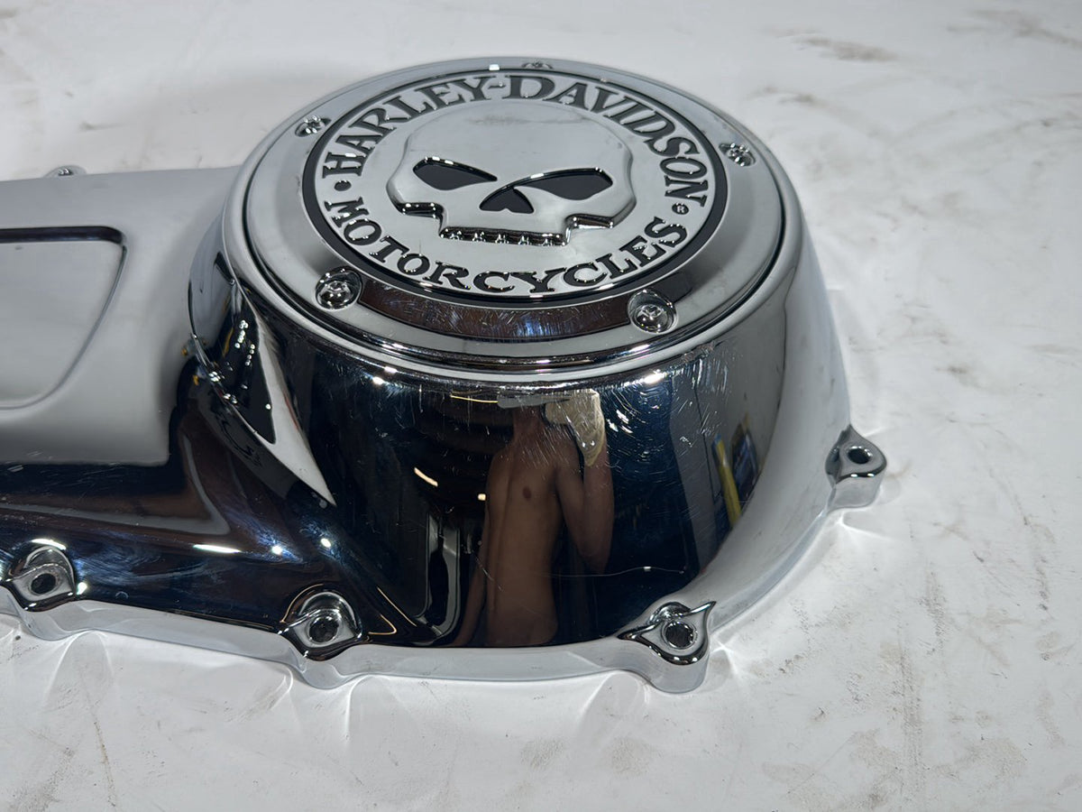 14 Harley Street Glide Touring Outer Primary Clutch Cover Willie G SKULL