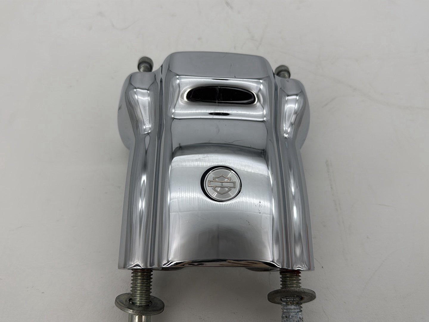 2009 Harley Sportster XL1200C 1200 Custom OEM Front Handlebar Riser Top Clamp Chrome