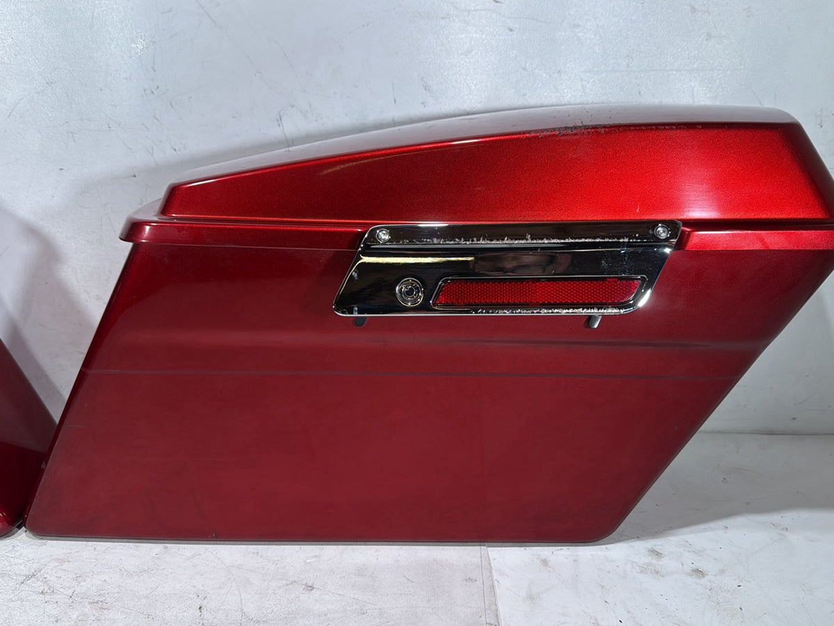 2008 Harley Electra Glide Touring Ultra FLHTCUI OEM Left Right Saddlebags Luggage NOKey