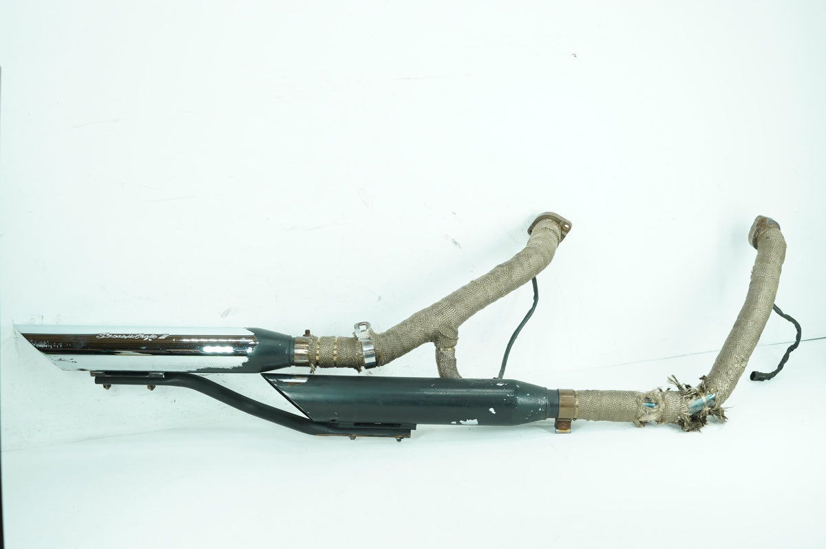 07 Harley Dyna Street Bob Exhaust Header Muffler Pipes Screamin Eagle Scratched