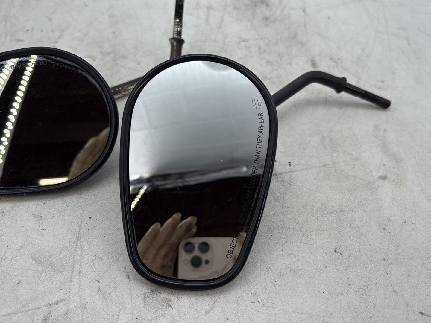 2012 Harley Dyna FXDF Fat Bob OEM Left Right Rear View Mirror
