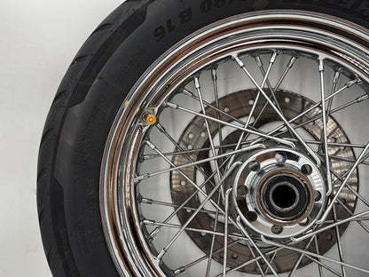 2007 Harley Softail Heritage Classic FLSTC OEM Rear Wheel Rim Tire Spoked