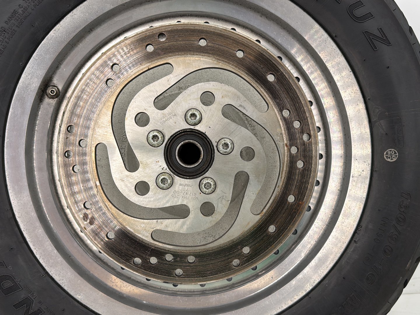 2009 Harley Sportster XL1200C 1200 Custom OEM Rear Wheel Rim Tire