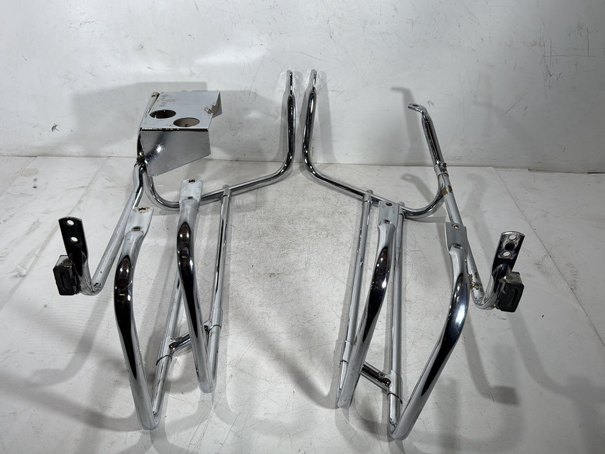 1990 Harley Electra Glide Touring OEM Rear Left Right Saddlebag Guard Rails Bar
