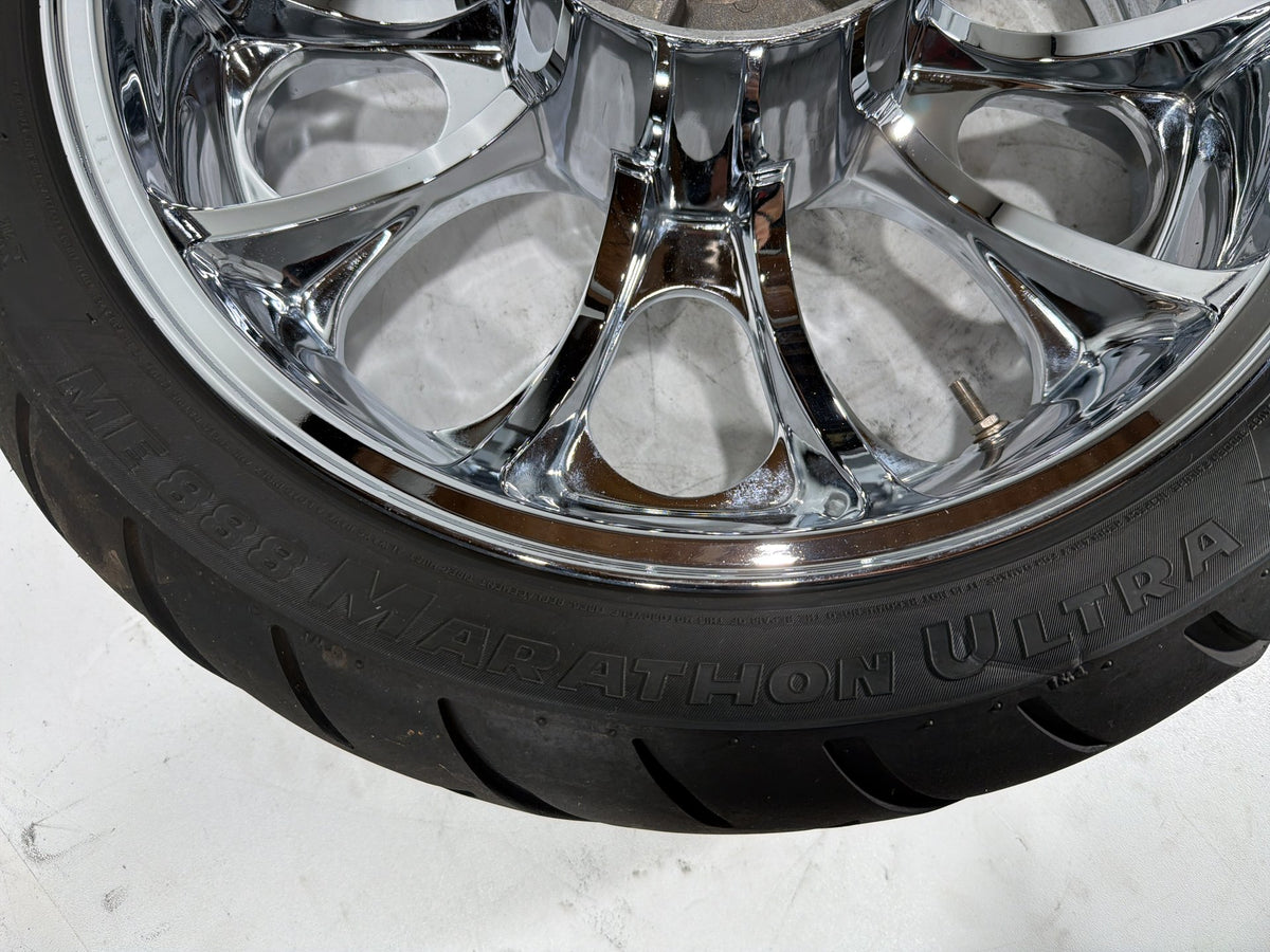 12 Harley Street Glide Touring FLHX OEM Rear Wheel Rim Tire 180/55B18 18" Chrome