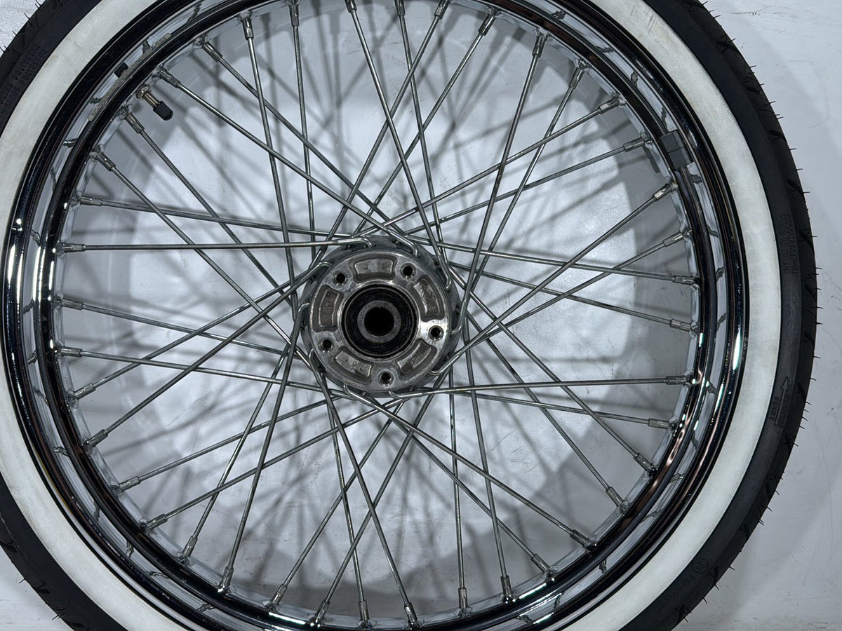 2003 Harley Softail Deuce FXSTD OEM Front Wheel Rim Tire Spoked