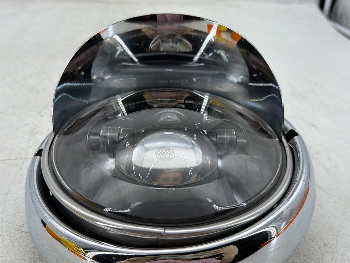 2005 Harley Road King Touring Police Headlight Headlamp Head Lamp Light LED