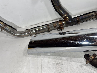 2004 Harley Touring FLHT Electra Glide OEM Exhaust Header Pipes Muffler Vance & Hines