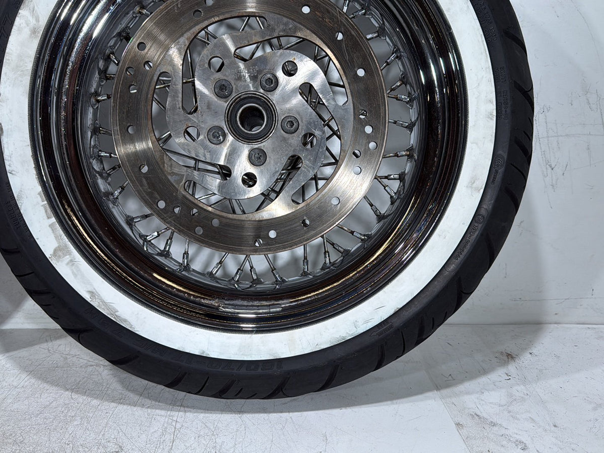2007 Harley Dyna Street Bob FXDB OEM Front Rear Wheel Rim Tire Spoked