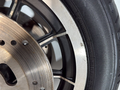 1984 - 1998 Harley-Davidson Touring Electra Glide Classic Front Wheel Rim Tire MT90B16 72H, Dunlop, 16"