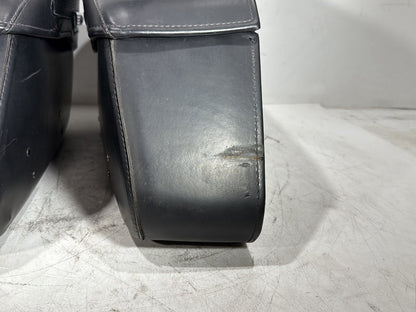 2006 Harley Road King Touring FLHRCI Classic OEM Rear Left Right Saddlebags Luggage Leather