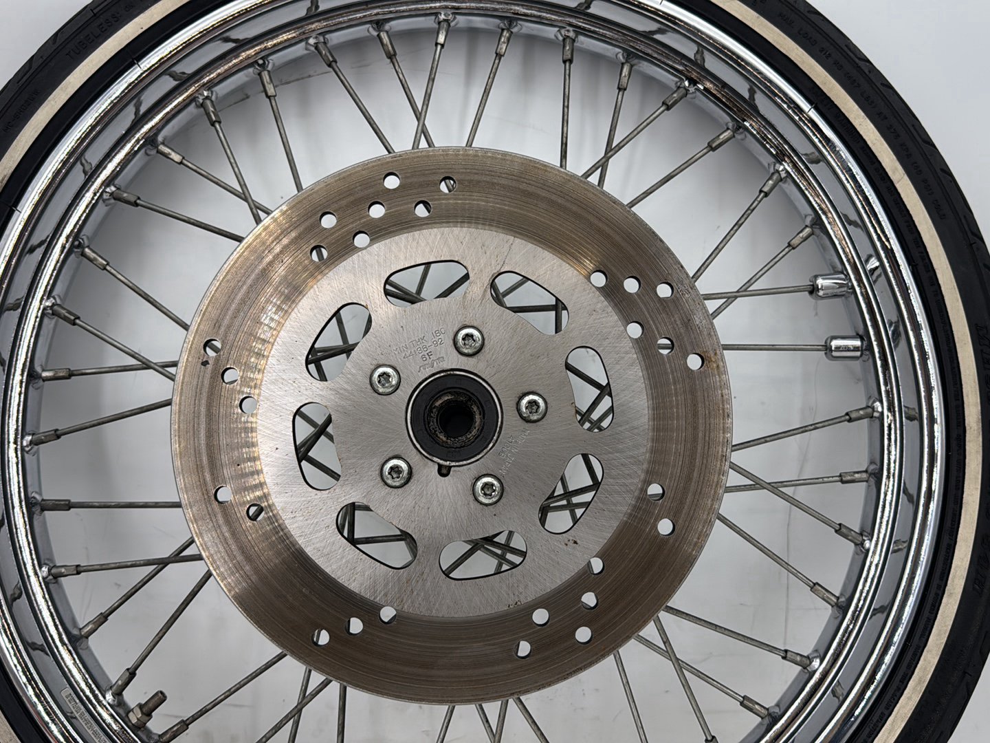 1997 Harley Softail Heritage Classic OEM Front Wheel Rim Tire Spoked MH90-21 21"