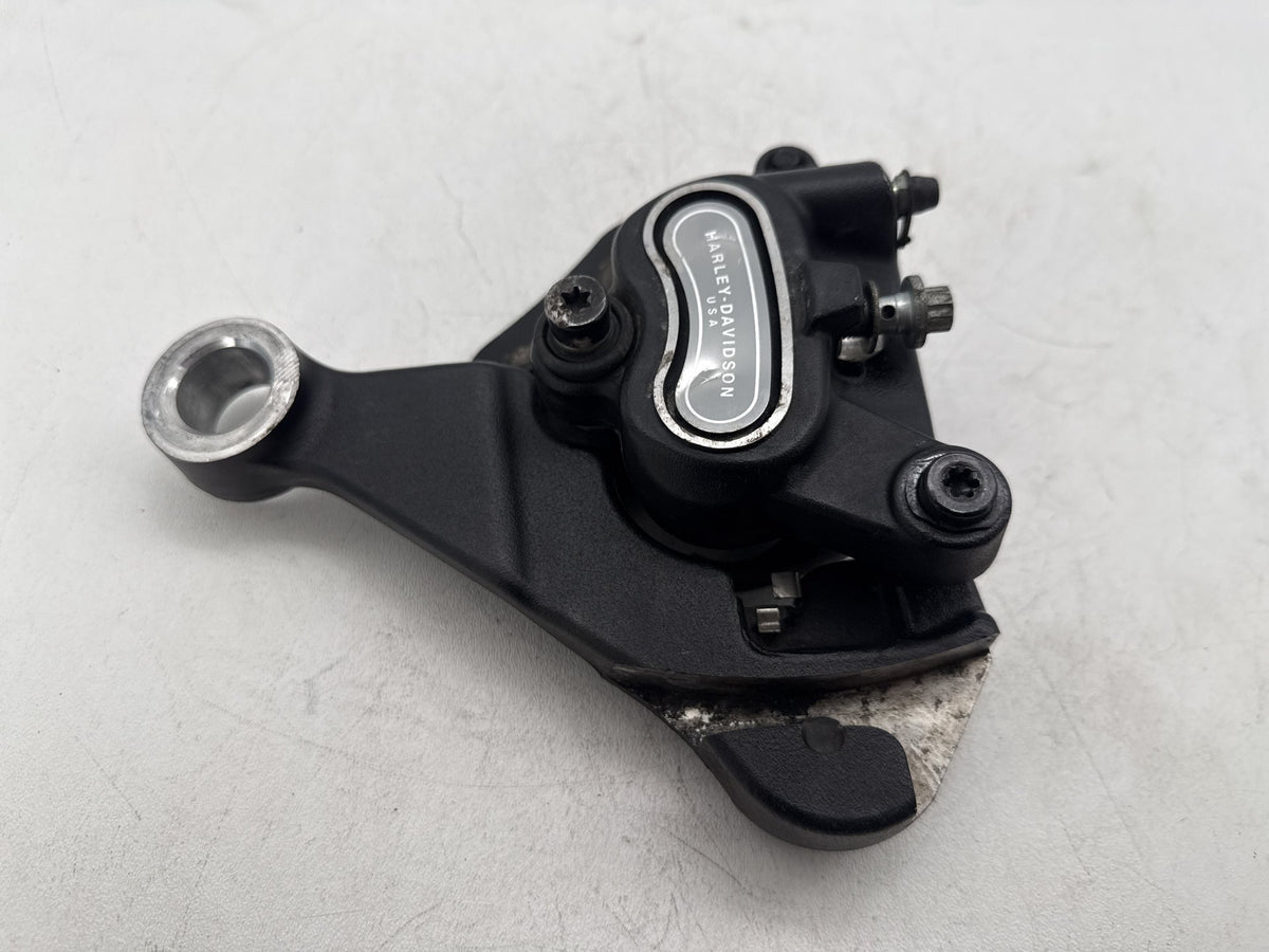 2014 Harley Softail Slim FLS OEM Rear Back Brake Caliper w/ Bracket 40908-08