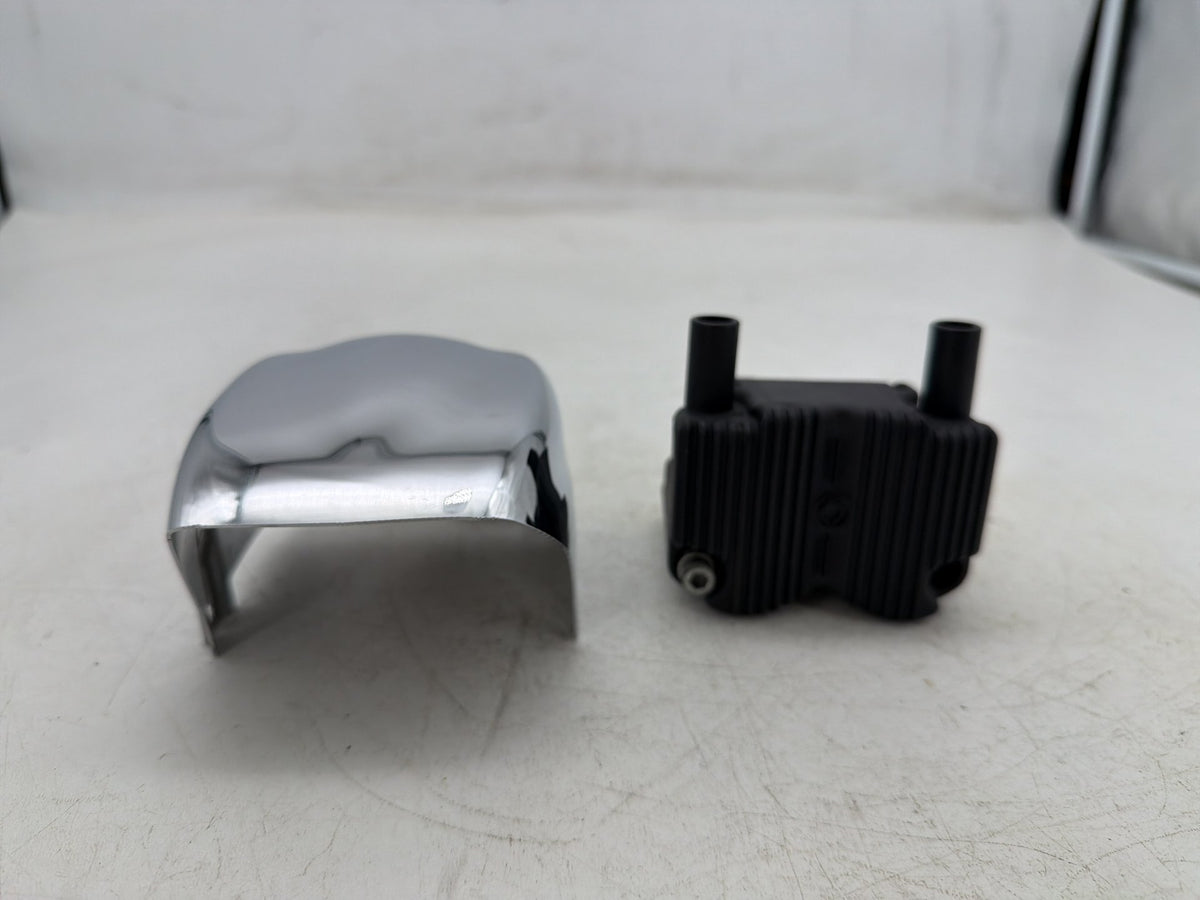 06 Harley Softail Deuce FXSTDI OEM Ignition Coil Spark Igniter w/ Cover 31655-99