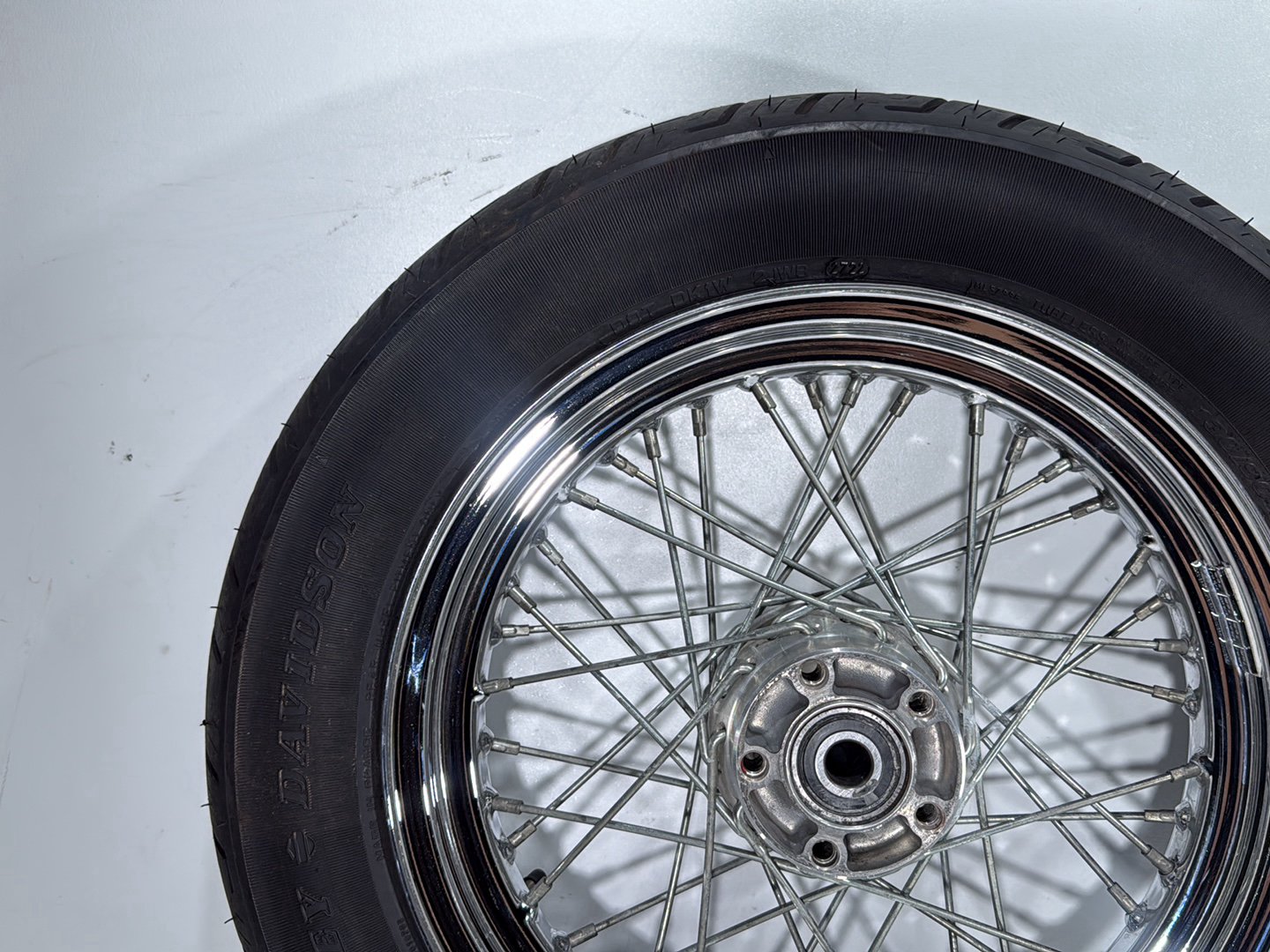 2001 Harley Sportster 883 Hugger XLH883 OEM Front Rear Wheel Rim Tire Spoked