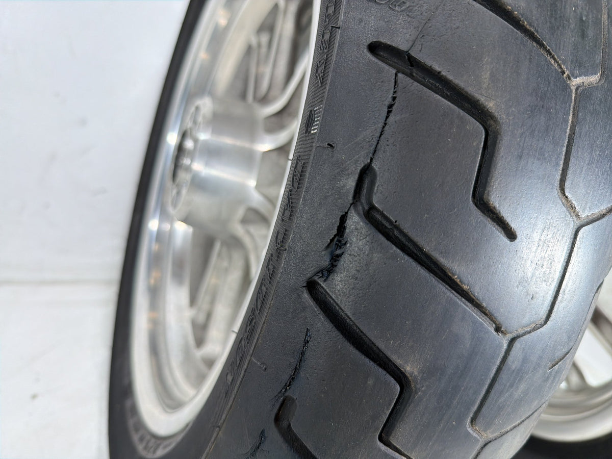 2007 Harley Dyna Super Glide FXD OEM Front & Rear Wheel Rim Tire 17" 19"