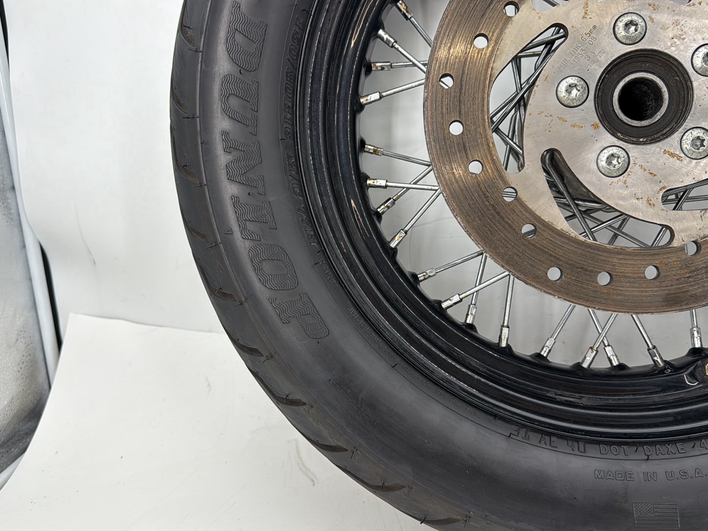 2013 Harley Forty-Eight Sportster 1200X OEM Rear Wheel Rim Tire Spoked
