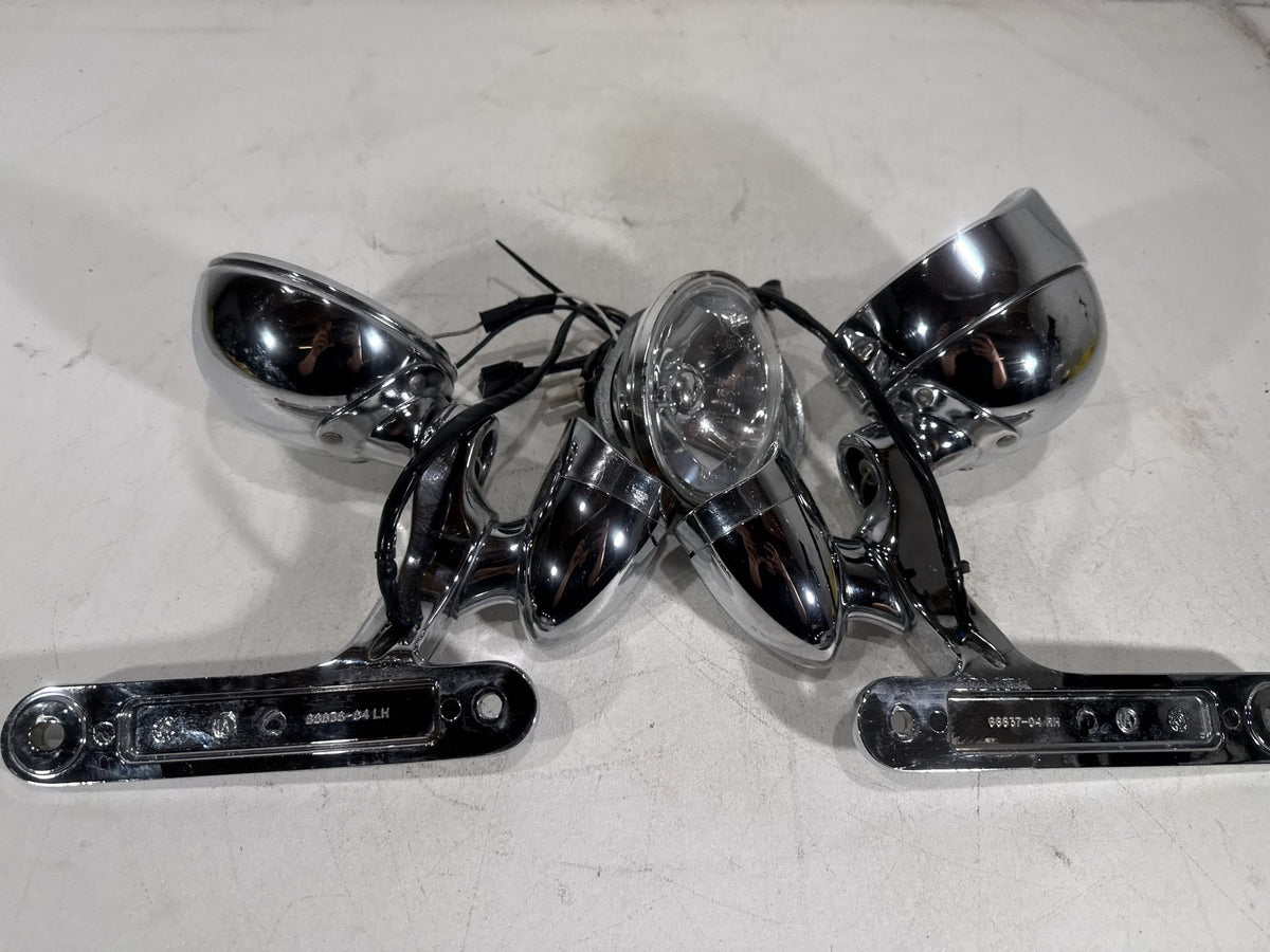 04 Harley Electra Glide CVO Screamin OEM Front Left Right Turn Signal Indicators