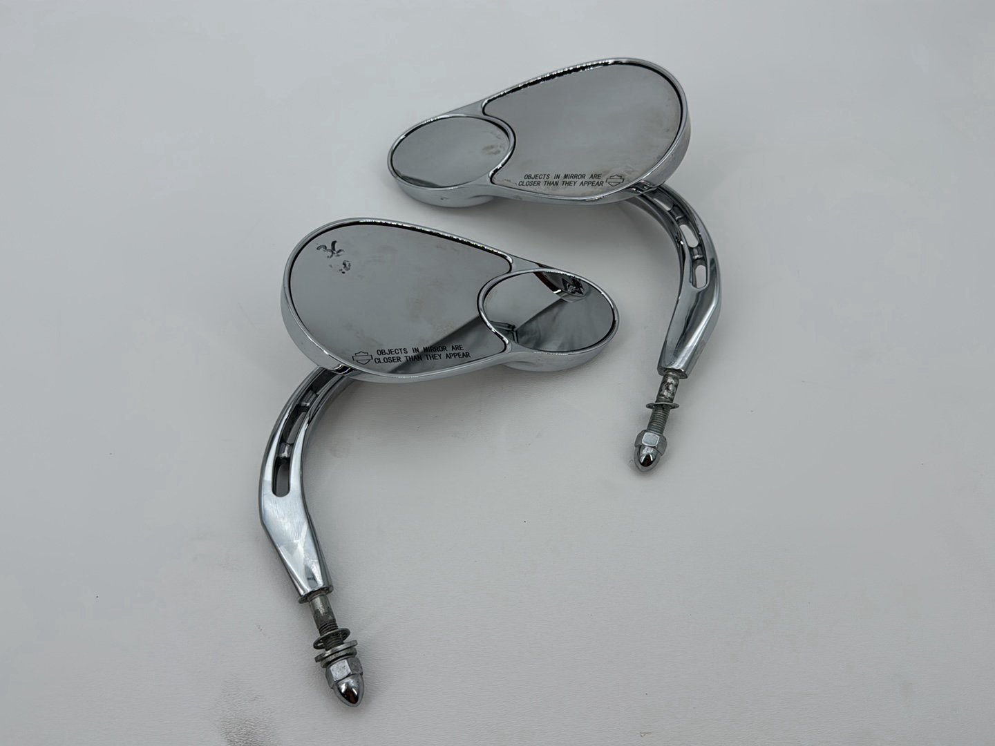 2007 Harley Softail Heritage Classic FLSTC OEM Left Right Rear View Mirror
