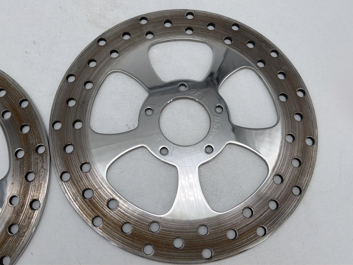 2007 Harley Street Glide Touring FLHX OEM Front Brake Rotors Disc Pair