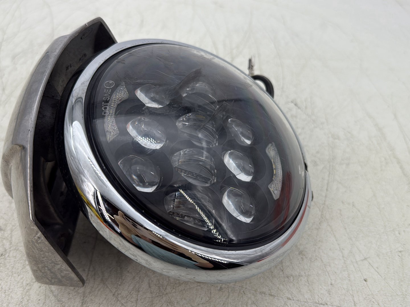 2004 Harley Dyna Super Glide FXDI OEM Headlight Headlamp Head Lamp Light LED