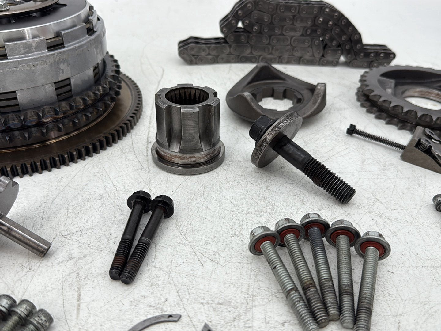 2008 Harley Electra Glide Touring Ultra FLHTCUI OEM Clutch Basket Chain Tensioner Kit