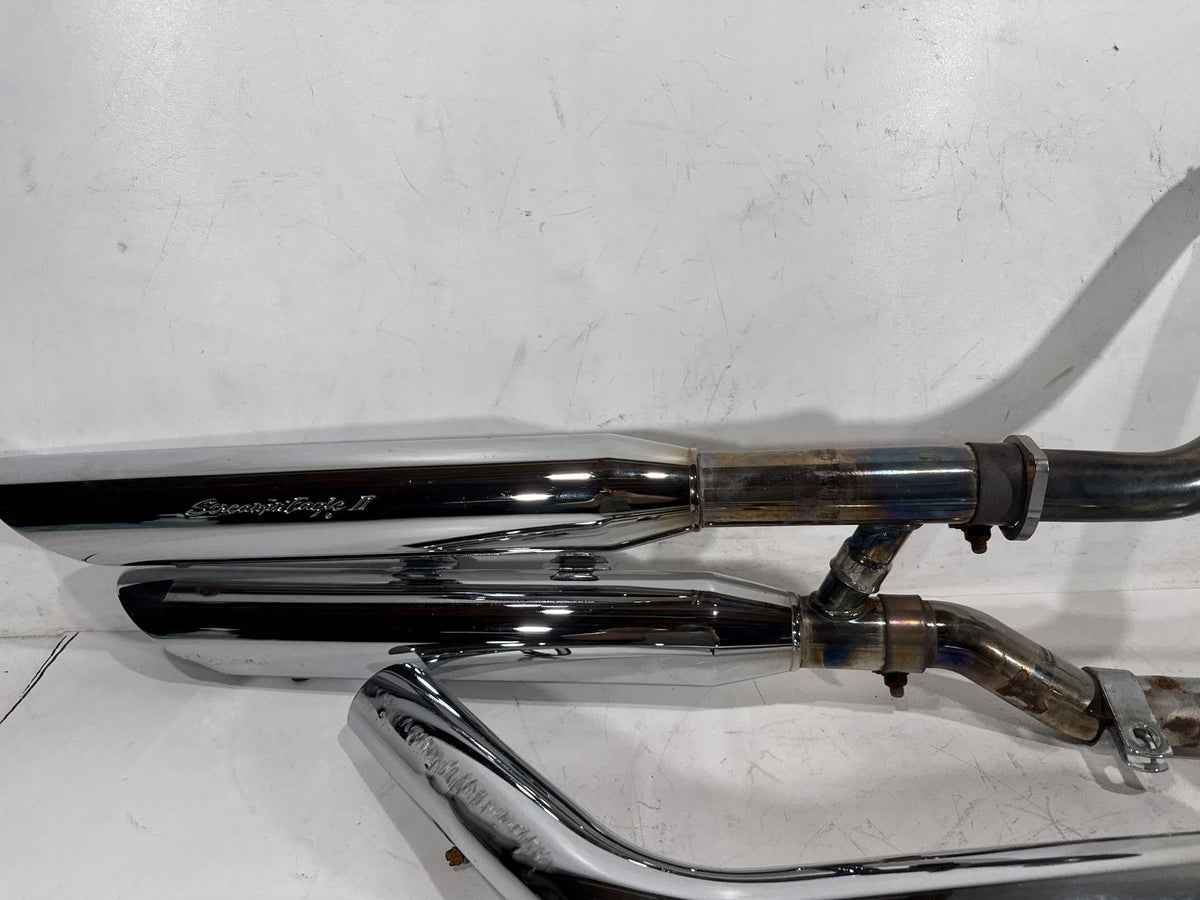 2003 Harley Softail Deuce FXSTDI OEM Exhaust Header Muffler Pipes Screamin Eagle