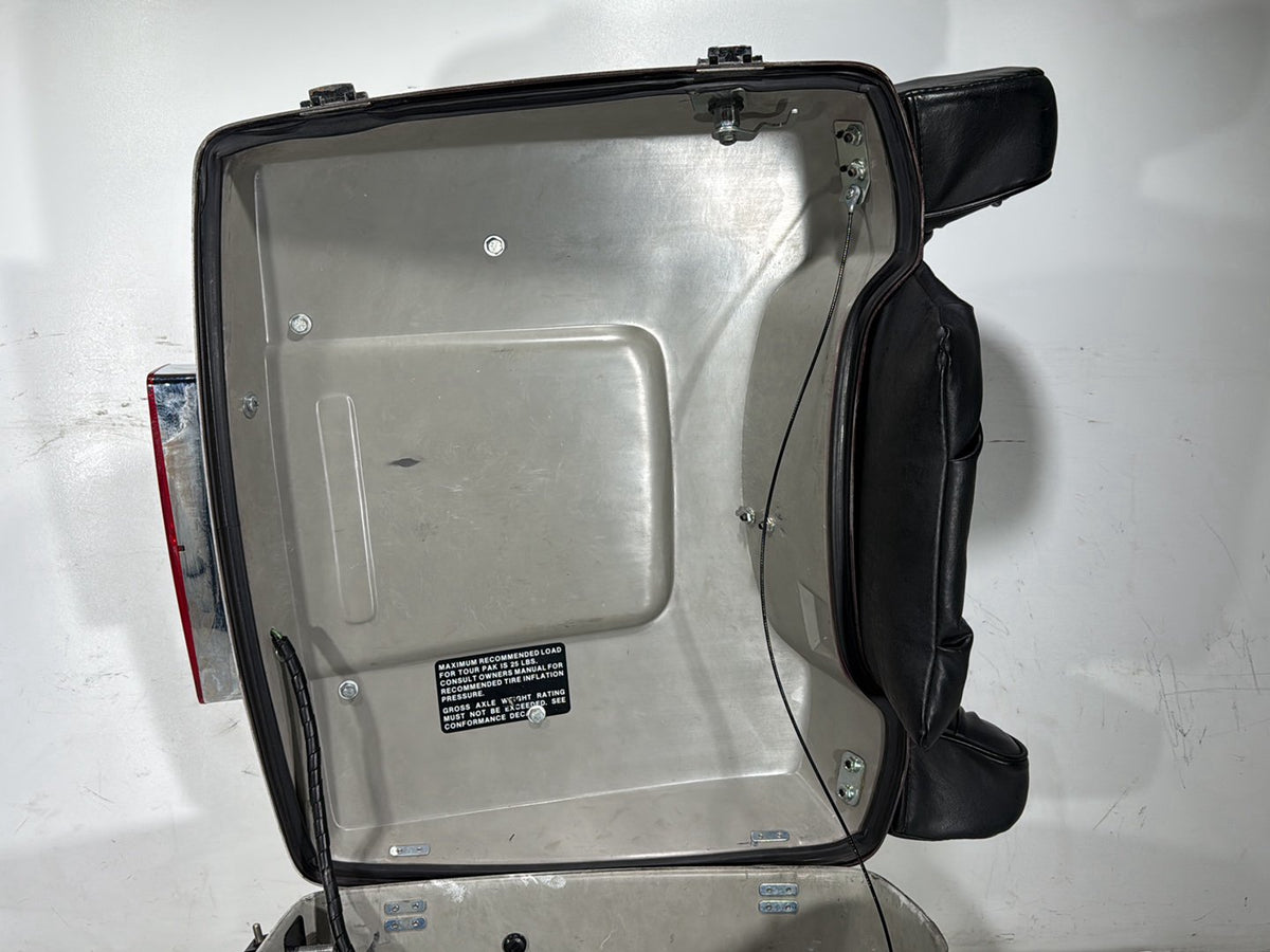 92 Harley Electra Glide Touring Classic OEM Pass Backrest Tour Pak Luggage NOKey