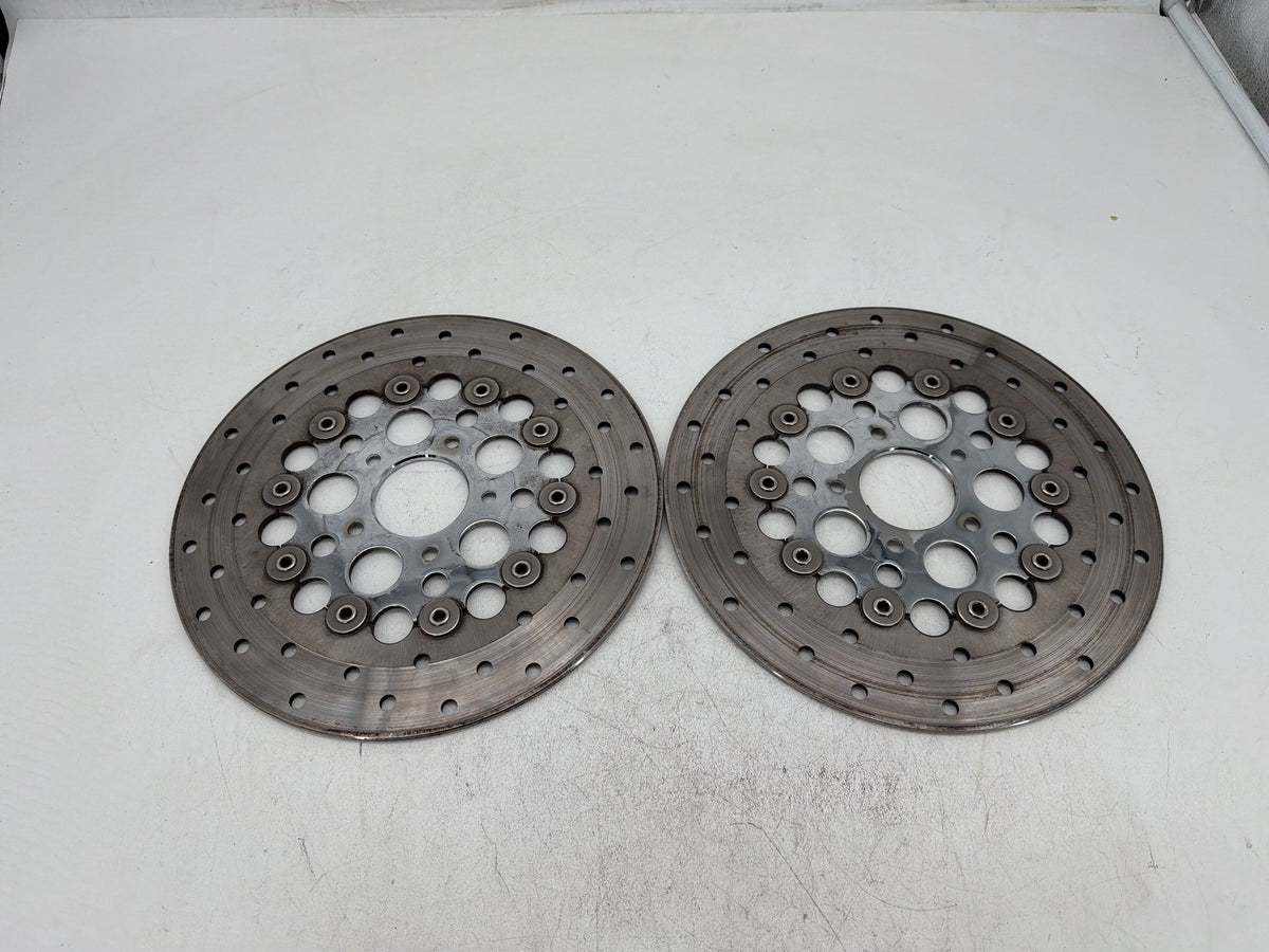 2007 Harley Electra Glide Touring CVO Eagle OEM Front Brake Rotors Disc Pair