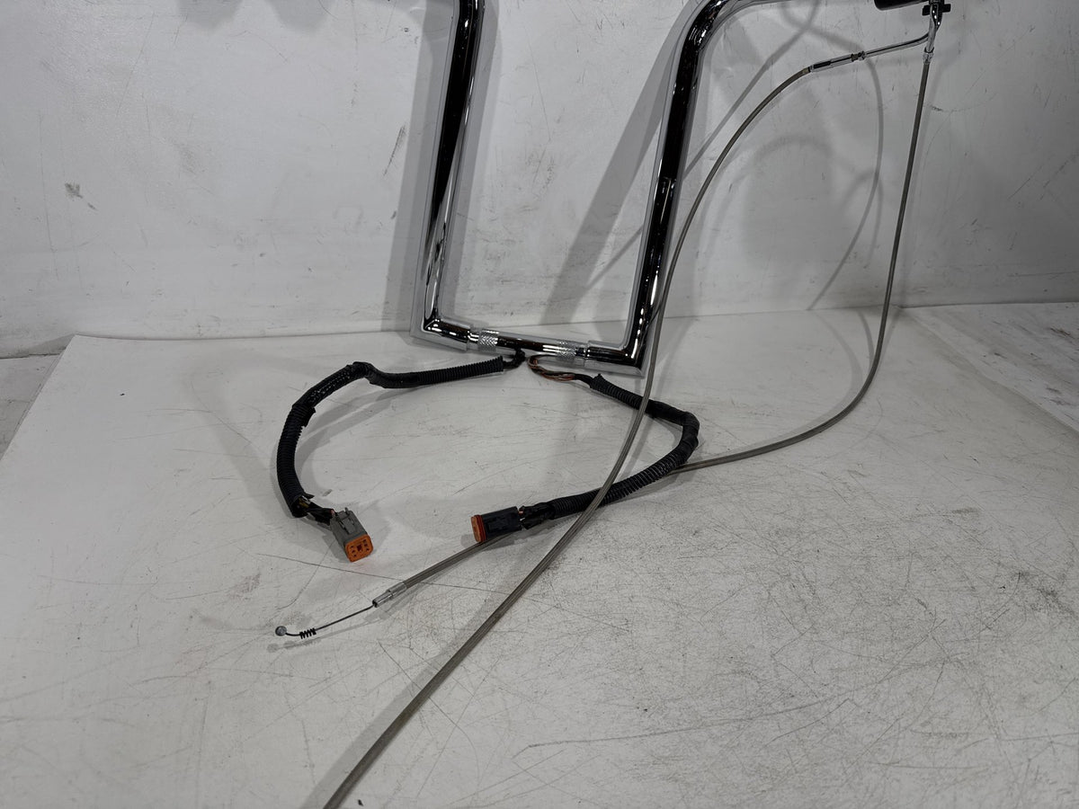 04 Harley Heritage Softail Classic Handlebars Left Right Switches Controls BENT