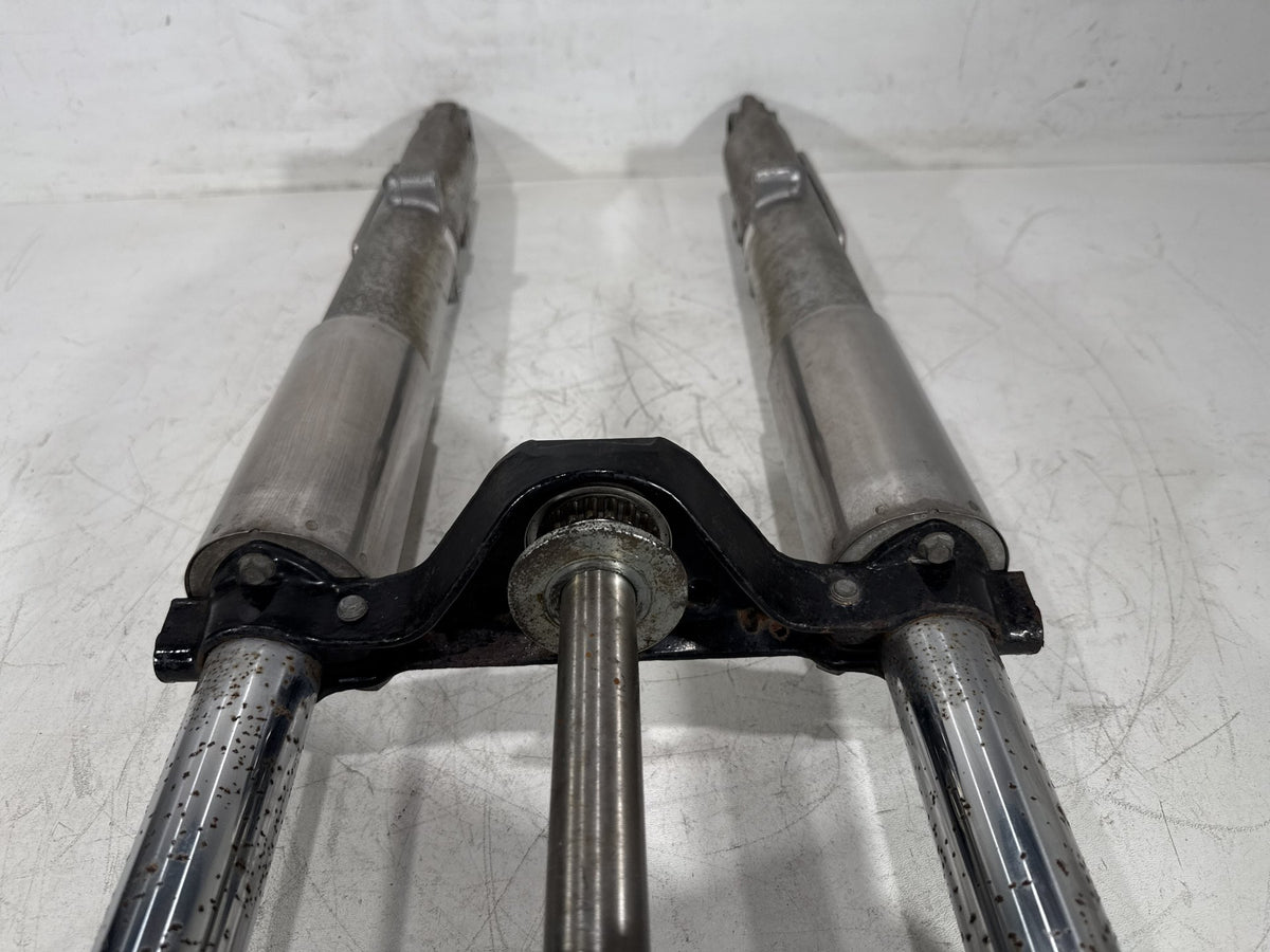 2011 Harley Street Glide Touring Front Triple Tree Set & LH RH Fork Legs Sliders