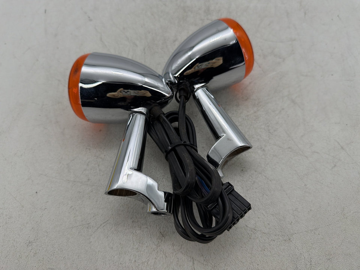 2005 Harley Dyna Super Glide Custom OEM Front Left Right Turn Signal Indicators