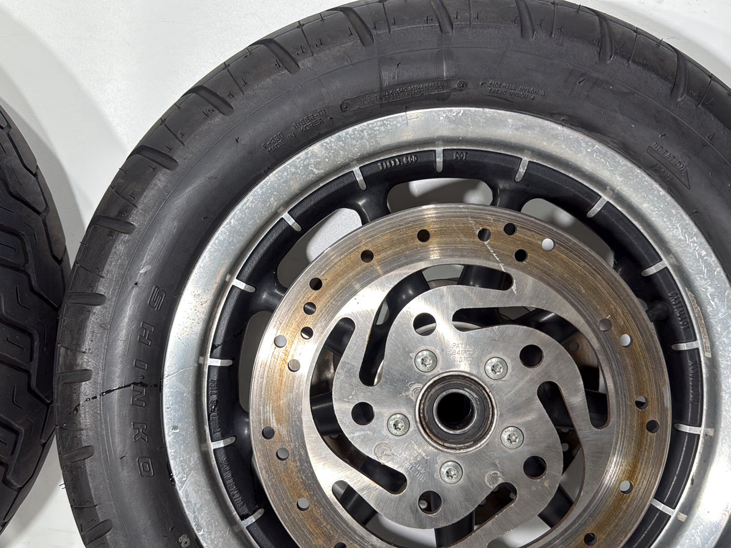 2004 Harley Touring FLHT Electra Glide OEM Front & Rear Wheel Rim Tire