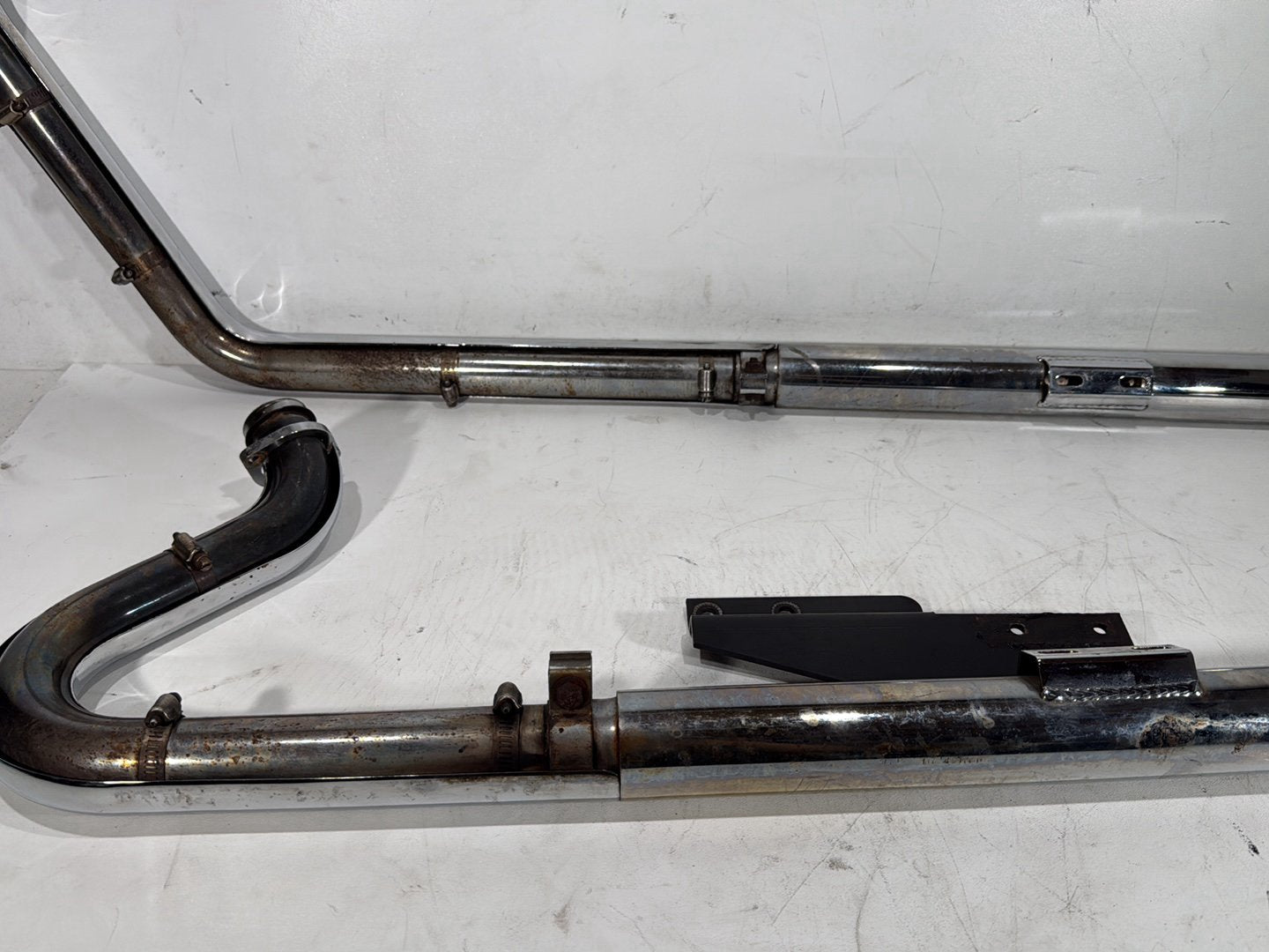 1998 Harley Softail Custom FXSTC OEM Exhaust Header Pipes Vance & Hines