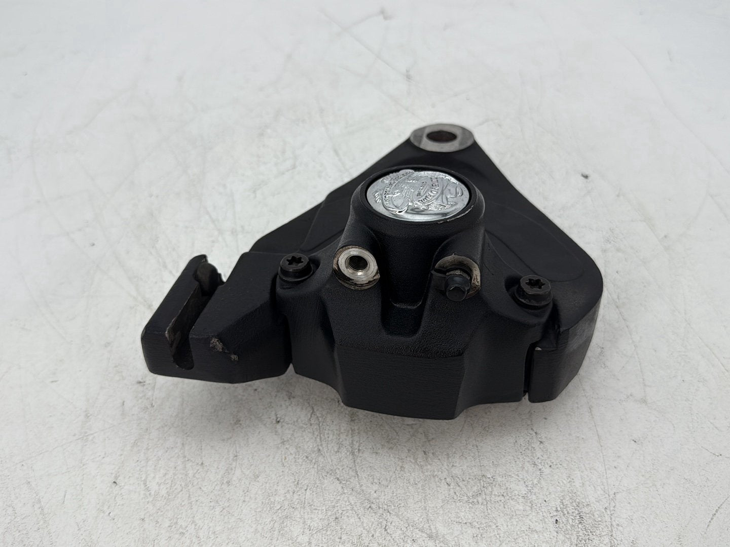 97 Harley Softail Fat Boy FLSTF Rear Back Brake Caliper w/ Bracket Eagle Spirit