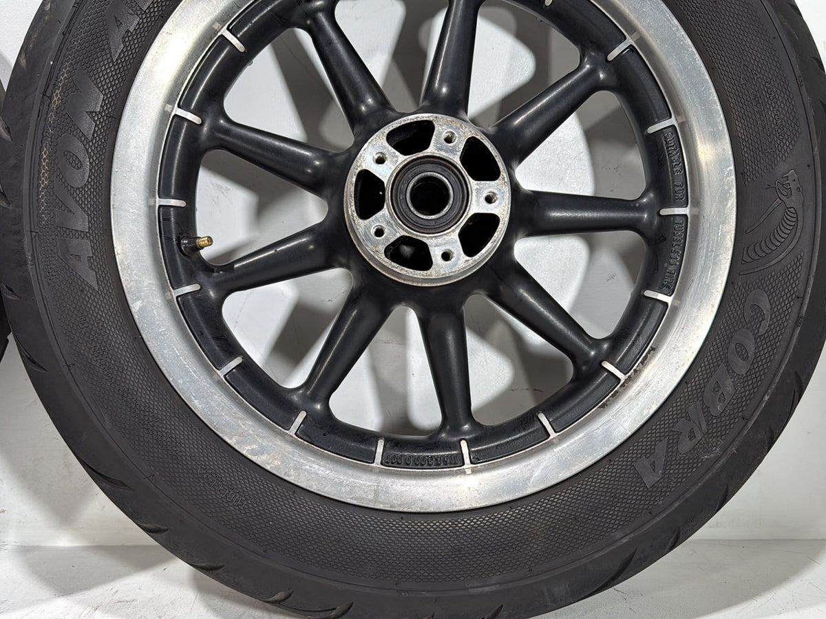 2007 Harley Touring FLHTP Electra Glide Police OEM Front Rear Wheel Rim Tire 16"