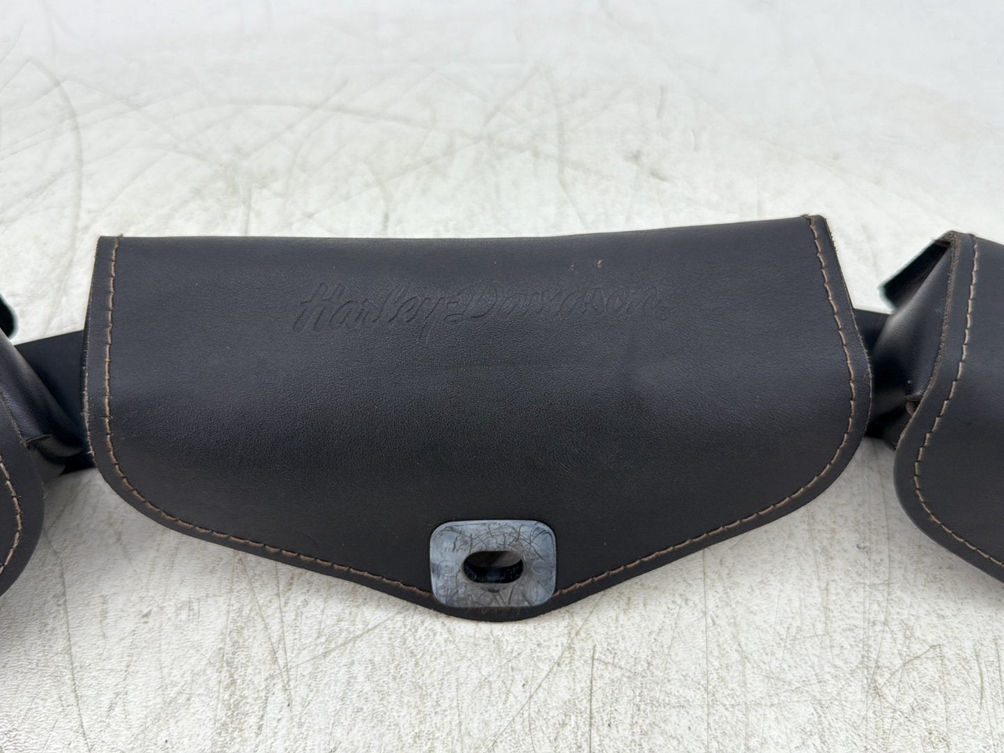 1998 Harley Touring FLHTCUI Electra Glide Ultra OEM Front Onboard Tool Bag Leather Storage