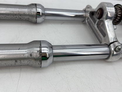 2002 Harley Dyna FXD Super Glide OEM Front Triple Tree Set & LH RH Fork Legs Sliders