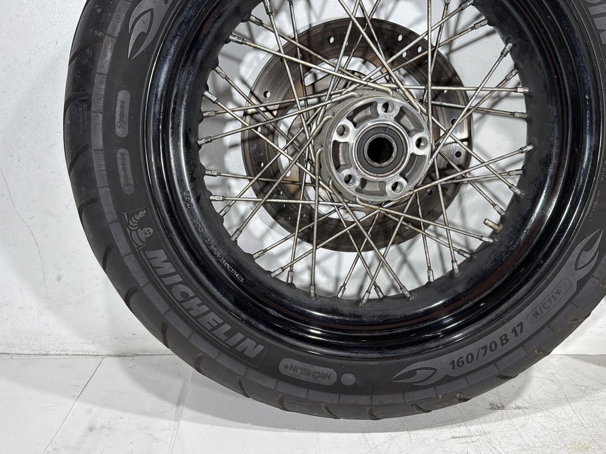 2009 Harley Dyna Street Bob FXDB OEM Front Rear Wheel Rim Tire Spoked