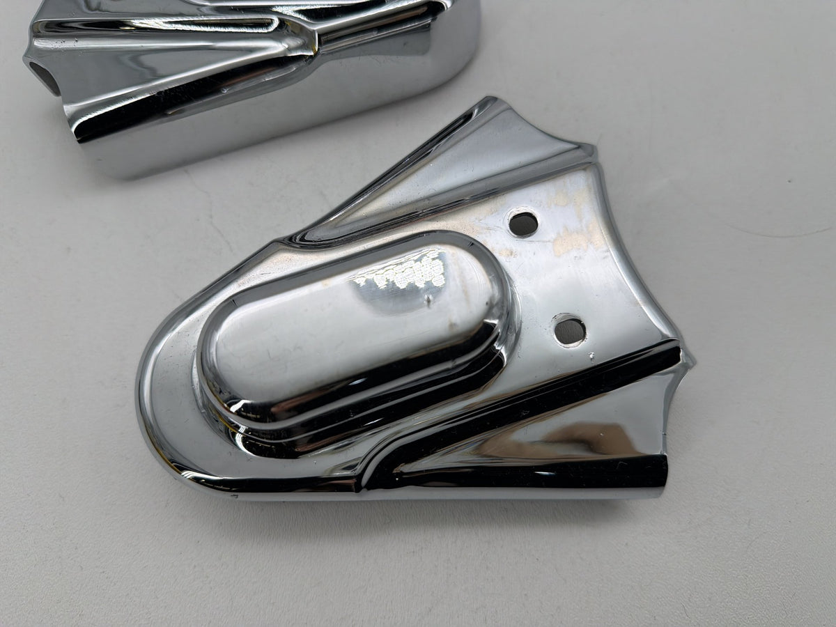 1994 Harley Softail Custom FXSTC Trim Rear Wheel Axle Nut Covers Caps Kuryakyn