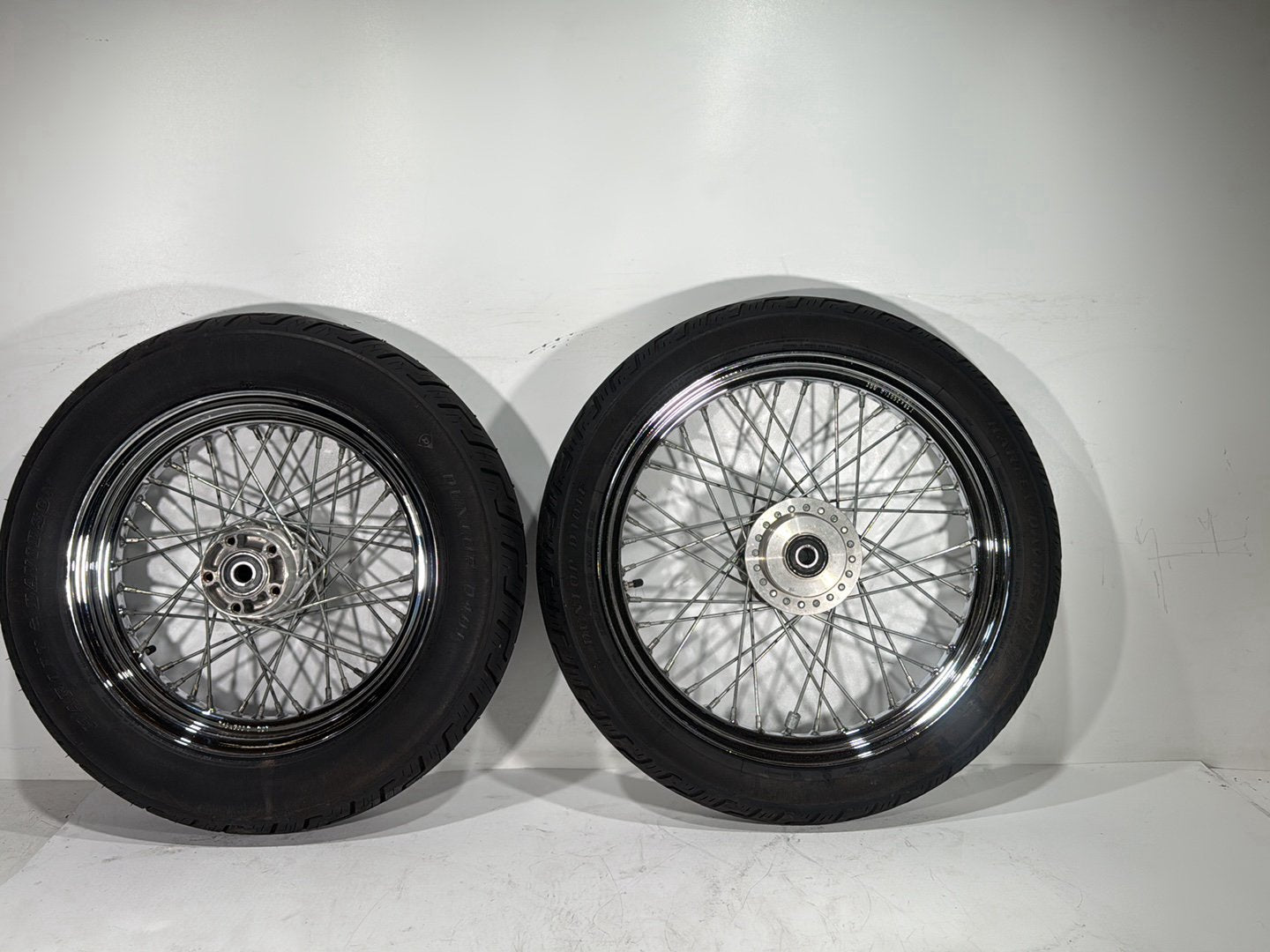 2001 Harley Sportster 883 Hugger XLH883 OEM Front Rear Wheel Rim Tire Spoked