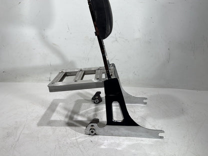2008 Harley Dyna Fat Bob FXDF OEM Rear Sissy Bar w/ Backrest Cushion Pad