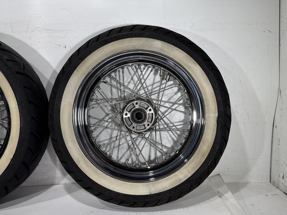 2004 Harley Road King Touring Classic OEM Front Rear Wheel Rim Tire Spoked 16"