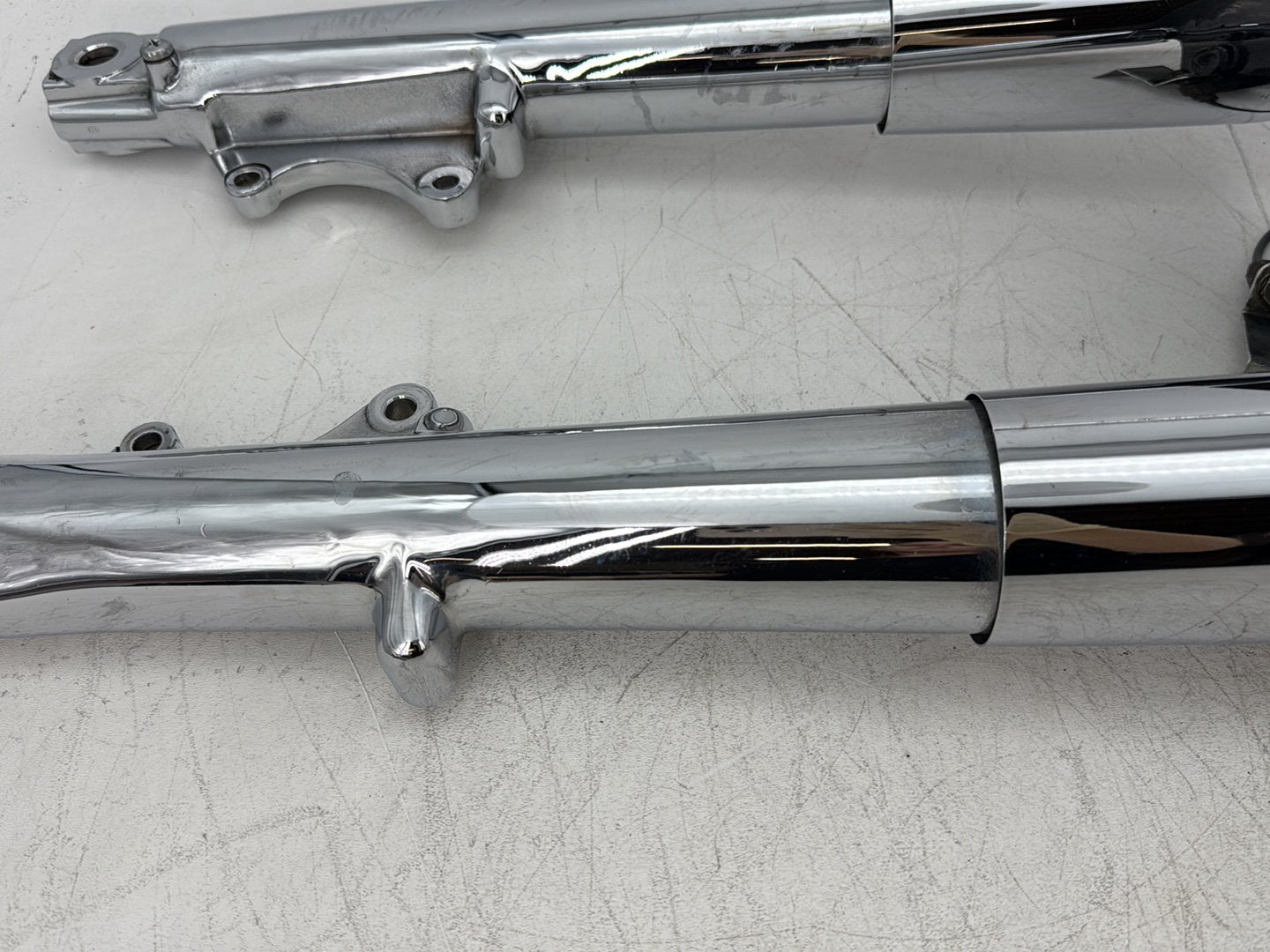 1995 Harley Road King Touring FLHR OEM Front Triple Tree Set & LH RH Fork Legs Sliders
