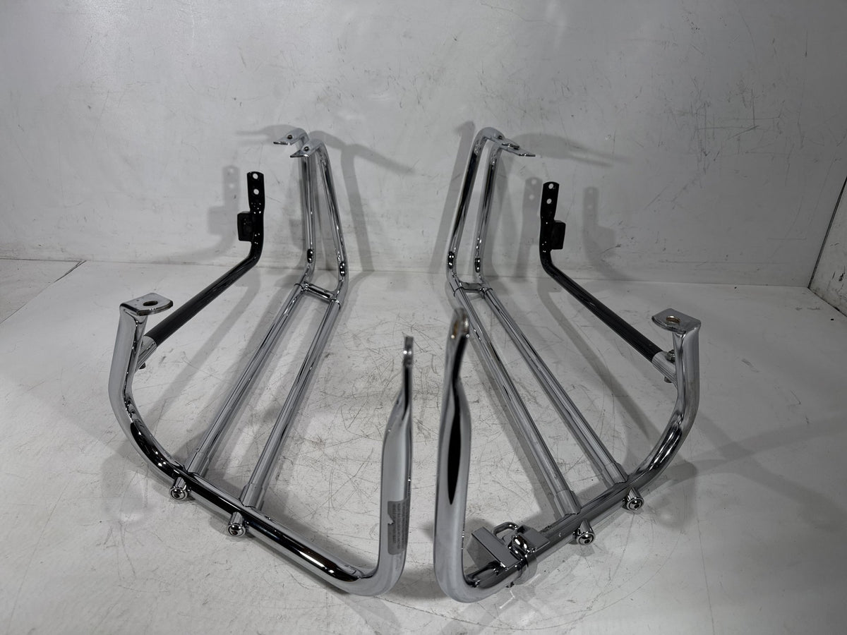 2007 Harley Electra Glide Touring CVO Rear Left Right Saddlebag Guard Rails Bar