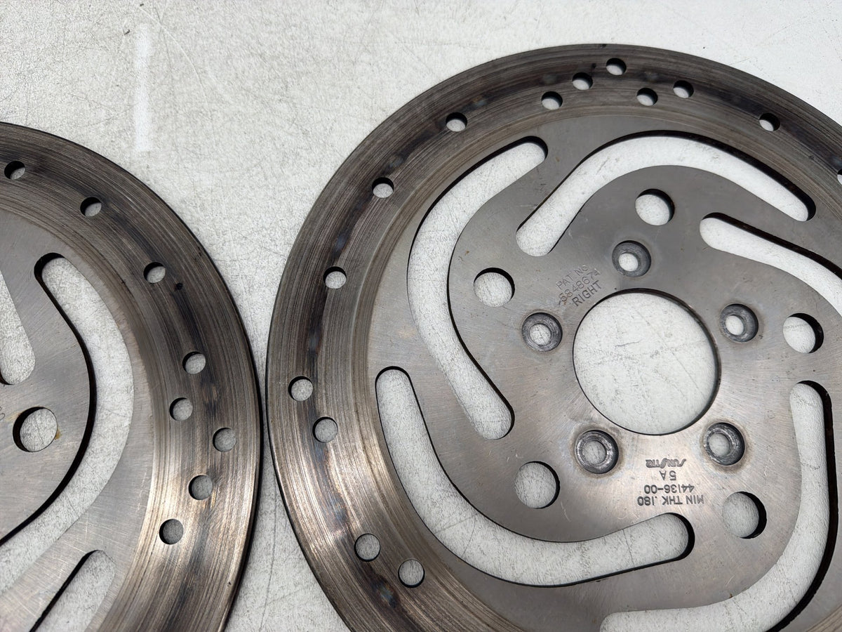 2004 Harley Electra Glide CVO Screamin Eagle OEM Front Brake Rotors Disc Pair