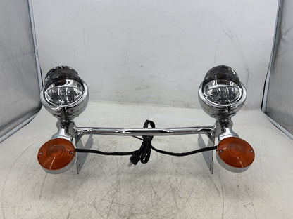 1998 Harley Touring FLHTCUI Electra Glide Ultra OEM Front Turn Signal Indicators Aux Light Bar