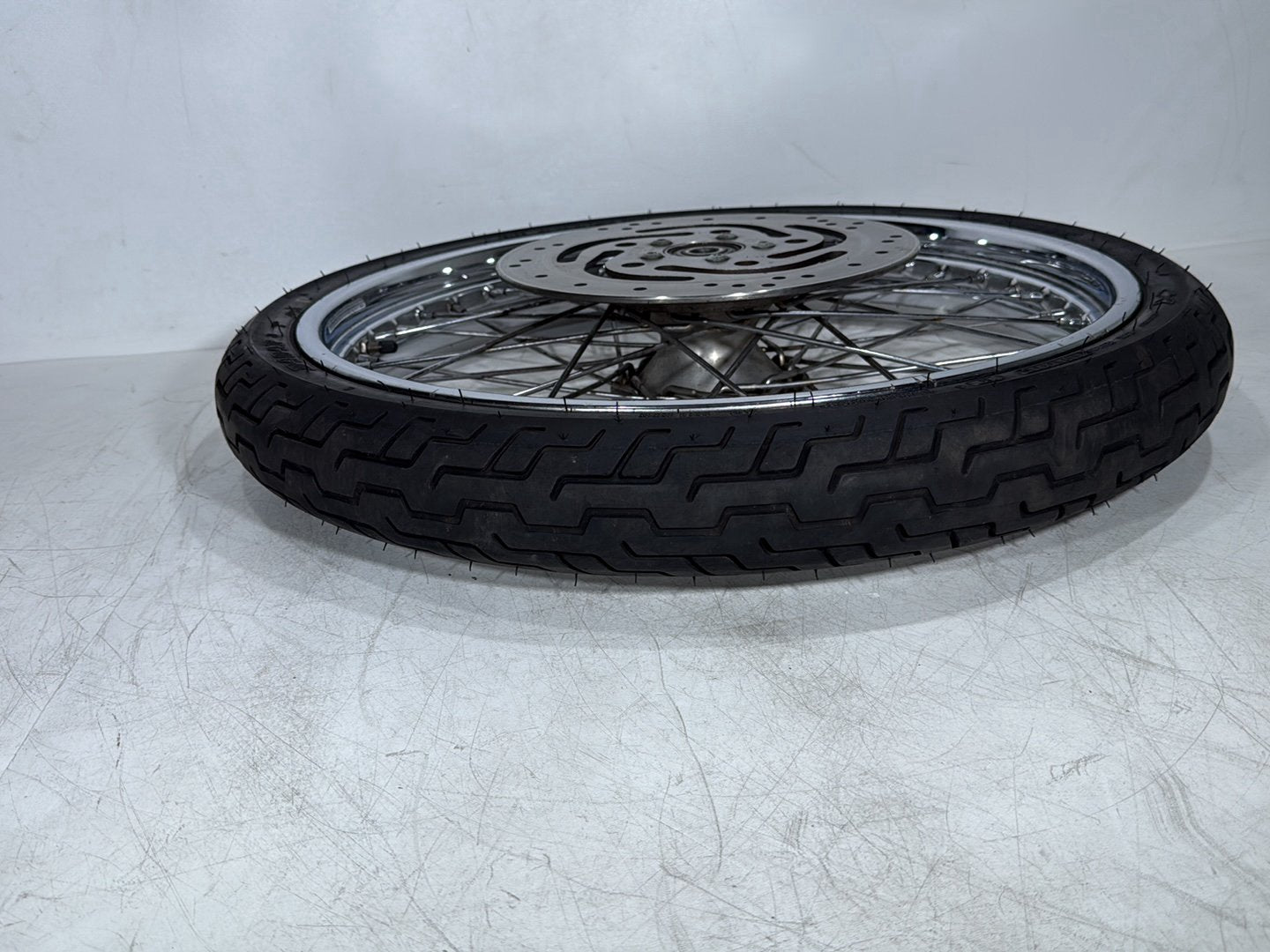 2005 Harley Sportster XL883C 883 Custom OEM Front Wheel Rim Tire Spoked